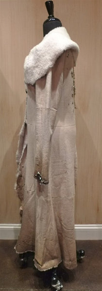 Nigel Preston Cosmic Shearling Cream Coat