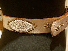 B-Low The Belt Silver Studded Belt