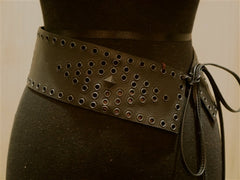 Emotionally Unavailable Wide Grommet Stud Wide Belt