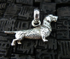 Fine Arf Sterling Silver Dog Charm -Dachsund