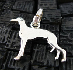 Fine Arf Sterling Silver Dog Charm -Greyhound