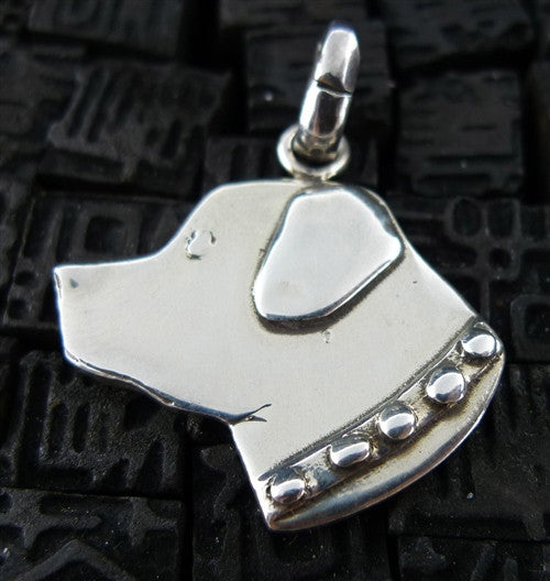 Fine Arf Sterling Silver Dog Charm -Head of a Labrador