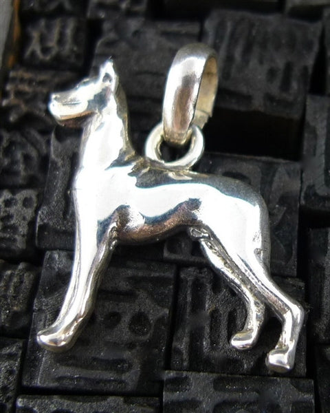 Fine Arf Sterling Silver Dog Charm - Great Dane