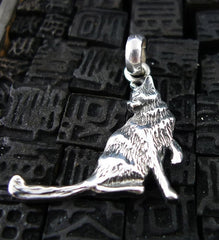 Fine Arf Sterling Silver Dog Charm -German Shepherd