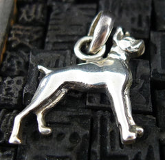 Fine Arf Sterling Silver Dog Charm - Boxer