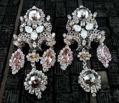 Erickson Beamon Rhodium Plate Clip-On Earrings