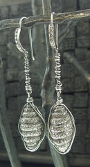 Irit Design Oxidized Sterling Silver and Diamond Earrings