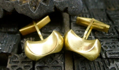 Heston 18K Yellow Gold Abstract Cufflinks