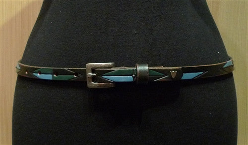 HTC Hollywood Trading Company Poli Navajo Inspired Slim Belt