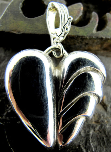 Vintage Vahe Naltchayan Diamond Heart Pendant Enhancer in 18K Gold