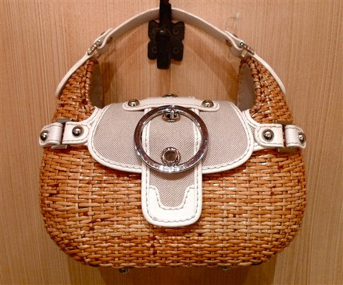 Rafe Basket Purse in White