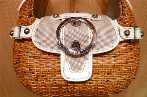 Rafe Basket Purse in White