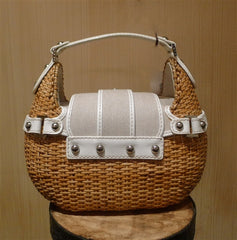 Rafe Basket Purse in White