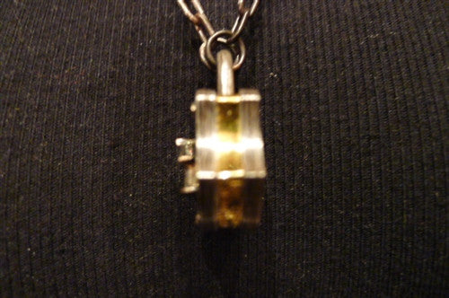 Sevan Bicakci Diamond Birdhouse Lock Pendant in 24K Gold and Sterling Silver