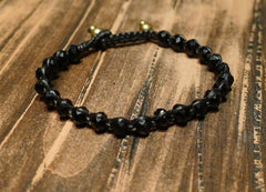 Serefina Black Crystal Wrist Candy Bracelet