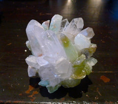 McCoy Green Rock Quartz Crystal Votive Candle