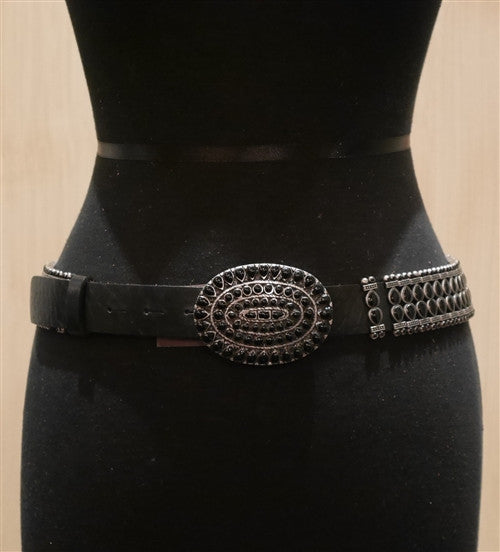 Malini Murjani Black Studded Belt