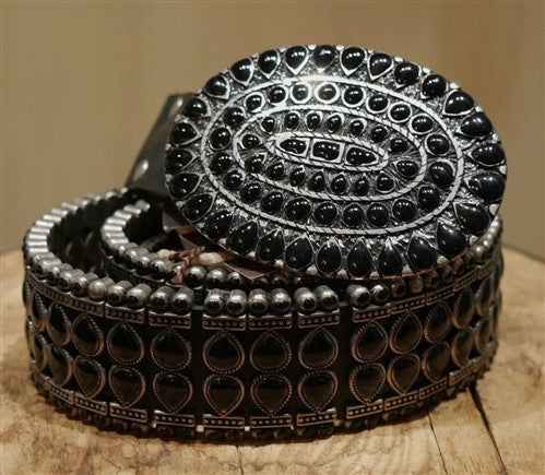 Malini Murjani Black Studded Belt