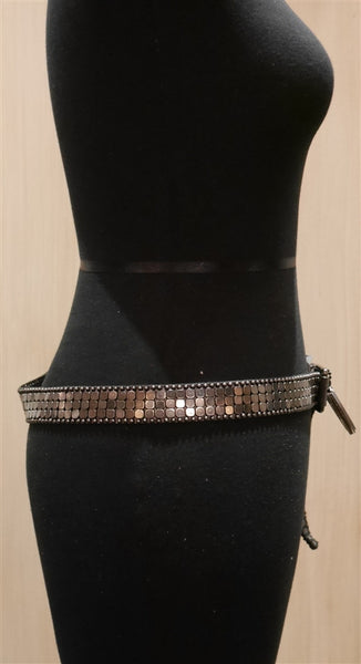 Hollywood Trading Company Studded Gunmetal Belt