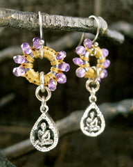 Love Heals Boudeo Earrings in Amethyst