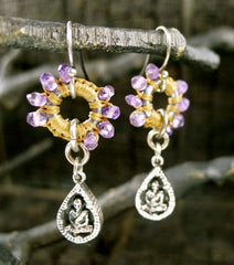 Love Heals Boudeo Earrings in Amethyst