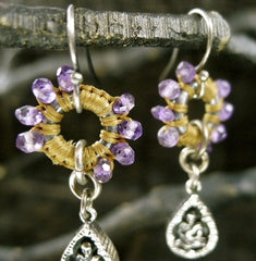 Love Heals Boudeo Earrings in Amethyst