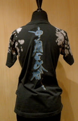 Great China Wall Hand Painted Black Tee Shirt