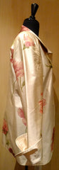 Quadrille Custom Cream Silk Jacket with Rose Print