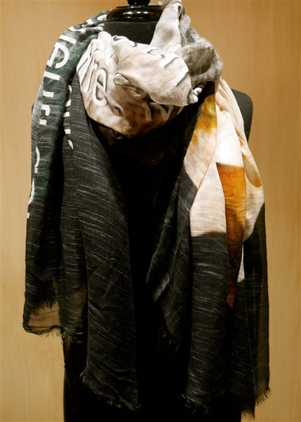 Faliero Sarti "Emozioni" Love Quote Scarf