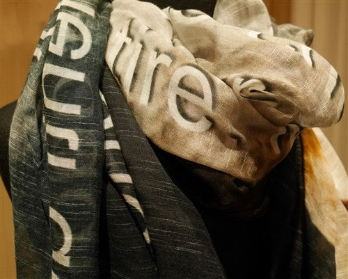 Faliero Sarti "Emozioni" Love Quote Scarf