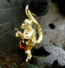 Catherine Michiels 14K Yellow Gold "Marcelito" Love Monkey Charm Pendant