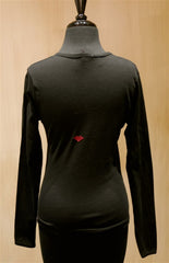 Penelope's Voice Black Jeweled Long Sleeve T-Shirt- It's Noon Somewhere