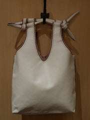 Buba White with Pink Embroidered Handbag