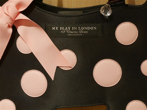 My Flat in London Poka Dot Scottie Handbag