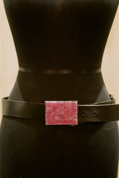 Just Reality Pink Mosaic Infusion Belt