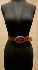 Just Reality Blue and Red Flower Infusion Belt