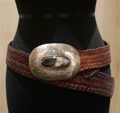 Toobkal Braided Belt with Fossil Buckle