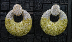 Jarin K. French Pave Cubic Zirconia Door Knocker Earrings