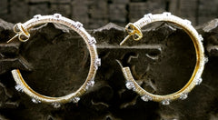 Jarin K Sunburst Hoop Earrings with Cubic Zirconia