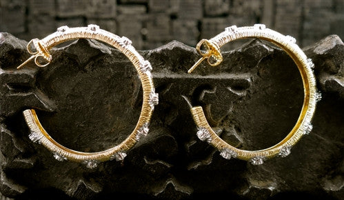 Jarin K Sunburst Hoop Earrings with Cubic Zirconia