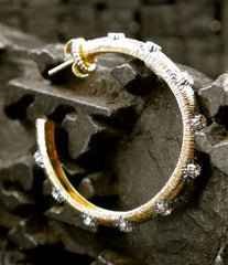 Jarin K Sunburst Hoop Earrings with Cubic Zirconia