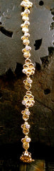 Lucifer Vir Honestus 18K Yellow Gold and Diamond Abstract Tennis Bracelet