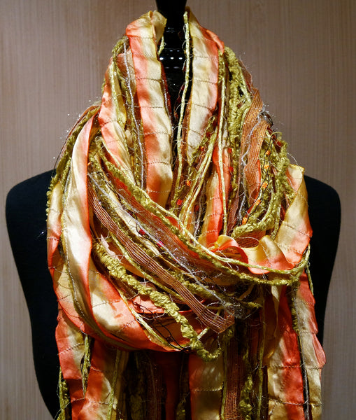 Ginny Vineyard One-of-a-Kind Handwoven Scarf/Wrap