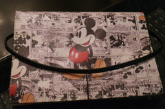 Your Sister's Moustache Mickey Mouse Foldover Clutch Handbag