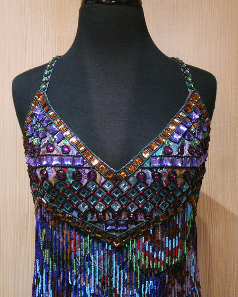 Jenny Packham Beaded Aztec Dress