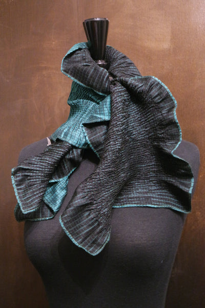 Sieva Silk Ruffled Scarf