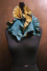 Sieva Silk Ruffled Frill Scarf