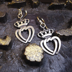 Shannon Koszyk Beloved Crowned Heart Earrings