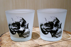 Two's Company Skeleton Votives - Pair