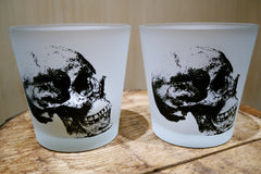 Two's Company Skeleton Votives - Pair